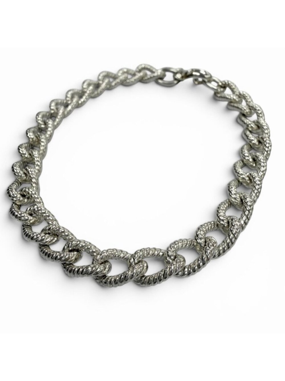 Tiffany & Co Twist Rope 925 Chain Bracelet Silver